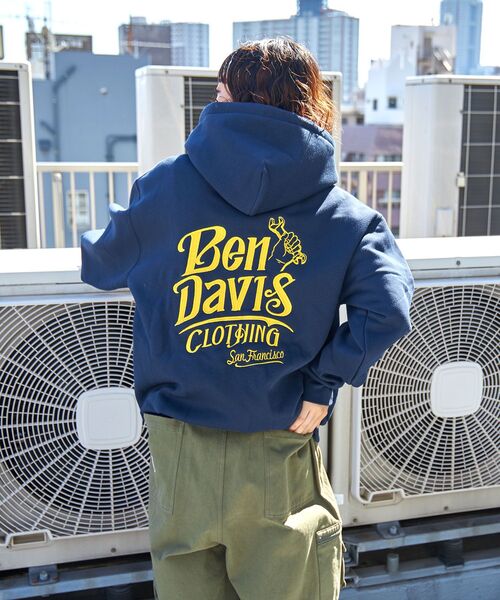 BEN DAVIS（ベンデイビス）の「【BEN DAVIS（ベンデイビス）】CLASSIC LOGO HALF ZIPPK NV / スウェット ジップ オーバーサイズ 刺繍 裏起毛（パーカー・メンズ・ブラック/ネイビー/アッシュグレー・X-LARGE/LARGE/MEDIUM）」の20枚目の写真