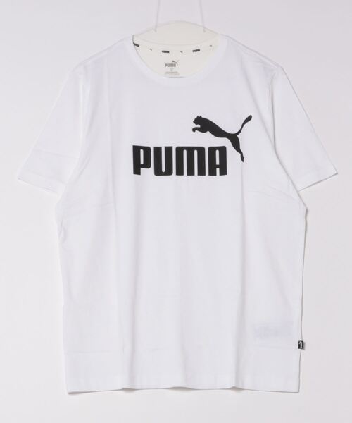 PUMA(プーマ)の「【PUMA】ESS ロゴ Tシャツ 588737(Tシャツ/カットソー・メンズ・ネイビー/グレー/ブラック/ホワイト・M/L/S/XL)」の1枚目の写真
