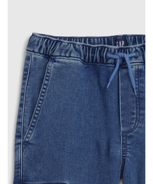 GAP（ギャップ）の「ストレートデニム カーゴパンツ (キッズ)（デニムパンツ・キッズ・インディゴブルー・140cm/110cm/120cm/150cm/130cm/160cm）」の3枚目の写真