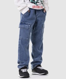 ストレートデニム カーゴパンツ (キッズ)