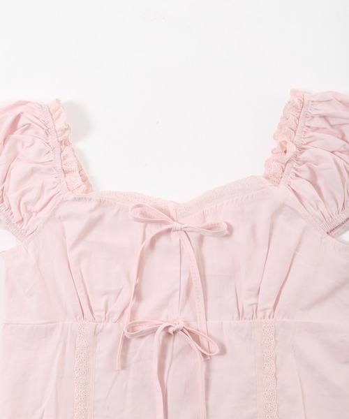 PHILLY（フィリー）の「【PHILLY】フロントリボンブラウス（シャツ/ブラウス・レディース・ホワイト/ピンク・FREE）」の16枚目の写真