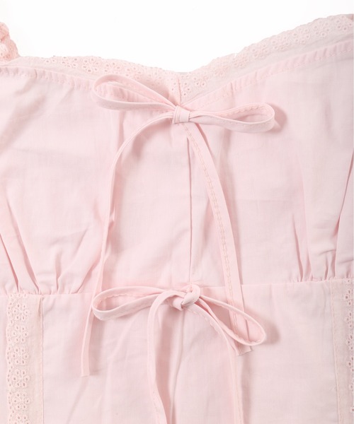 PHILLY（フィリー）の「【PHILLY】フロントリボンブラウス（シャツ/ブラウス・レディース・ホワイト/ピンク・FREE）」の13枚目の写真