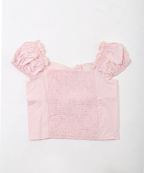 PHILLY（フィリー）の「【PHILLY】フロントリボンブラウス（シャツ/ブラウス・レディース・ホワイト/ピンク・FREE）」の12枚目の写真