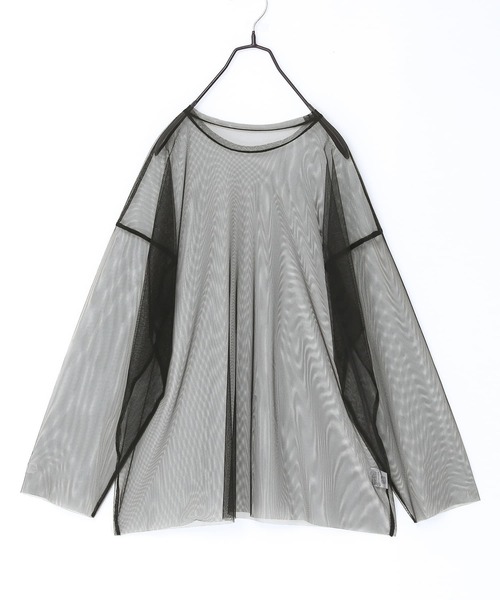 n'OrLABEL（ノアールレーベル）の「『フォトプリントロンT＆チュールプルオーバーセット』（Tシャツ/カットソー・レディース・チャコール/オフホワイト・FREE）」の19枚目の写真