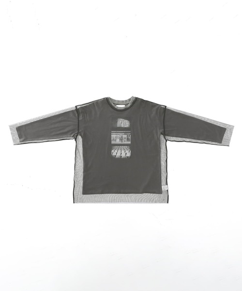 n'OrLABEL（ノアールレーベル）の「『フォトプリントロンT＆チュールプルオーバーセット』（Tシャツ/カットソー・レディース・チャコール/オフホワイト・FREE）」の20枚目の写真