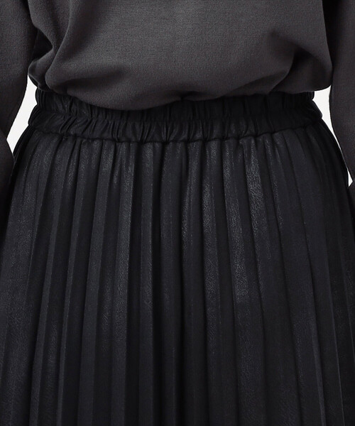 COMME CA ISM（コムサイズム）の「レザー調ジャージー　アコーディオンプリーツスカート（スカート・レディース・カーキ/ブラック/ライトグレー・LARGE/MEDIUM/SMALL）」の20枚目の写真