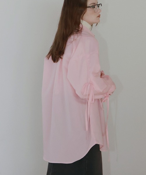 ブロードリボンオーバーサイズブラウスシャツ（シャツ/ブラウス