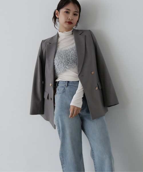 N.（N. Natural Beauty Basic）（エヌエヌナチュラルビューティーベーシック）の「◆◇ハイネックシアーインナー（Tシャツ/カットソー・レディース・ブラック/オフホワイト/グレー/ピンク・MEDIUM）」の10枚目の写真