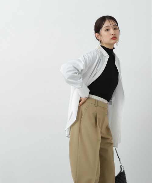 N.（N. Natural Beauty Basic）（エヌエヌナチュラルビューティーベーシック）の「◆◇ハイネックシアーインナー（Tシャツ/カットソー・レディース・ブラック/オフホワイト/グレー/ピンク・MEDIUM）」の20枚目の写真
