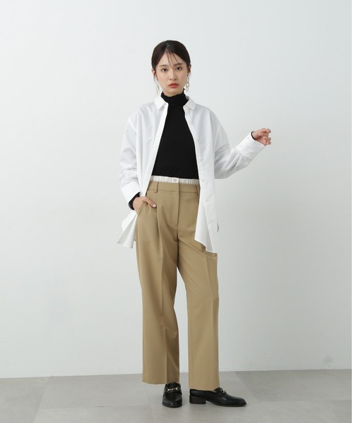 N.（N. Natural Beauty Basic）（エヌエヌナチュラルビューティーベーシック）の「◆◇ハイネックシアーインナー（Tシャツ/カットソー・レディース・ブラック/オフホワイト/グレー/ピンク・MEDIUM）」の21枚目の写真