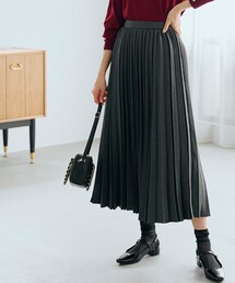 grove | ヘリンボン／チェックランダムプリーツスカート(スカート)