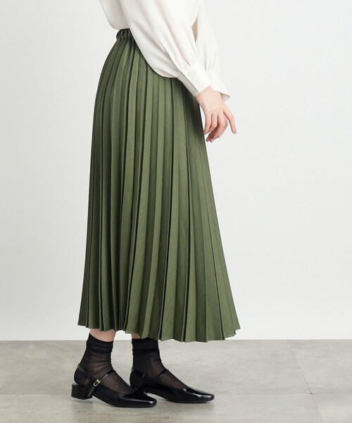 grove(グローブ)の「◆ヘリンボン/チェックランダムプリーツスカート(スカート・レディース・ブラウン系その他/グリーン/チャコールグレー/ブラック系1・03/02/01/04/05)」の11枚目の写真