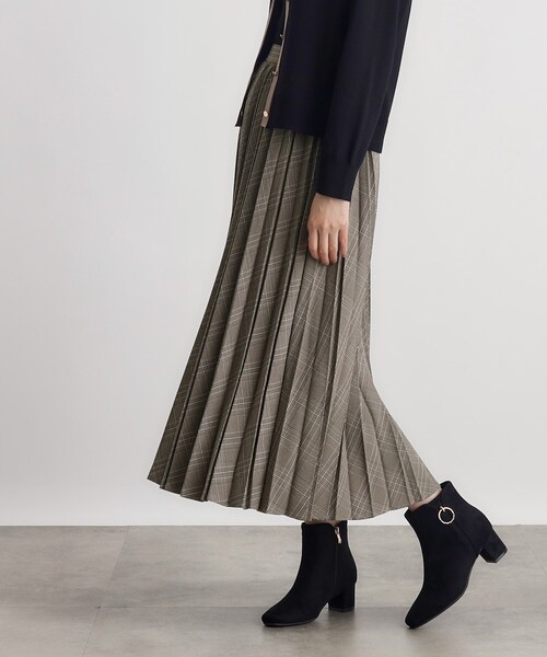 grove(グローブ)の「◆ヘリンボン/チェックランダムプリーツスカート(スカート・レディース・ブラウン系その他/グリーン/チャコールグレー/ブラック系1・03/02/01/04/05)」の19枚目の写真