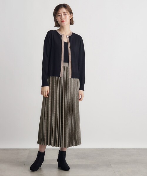 grove(グローブ)の「◆ヘリンボン/チェックランダムプリーツスカート(スカート・レディース・ブラウン系その他/グリーン/チャコールグレー/ブラック系1・03/02/01/04/05)」の20枚目の写真