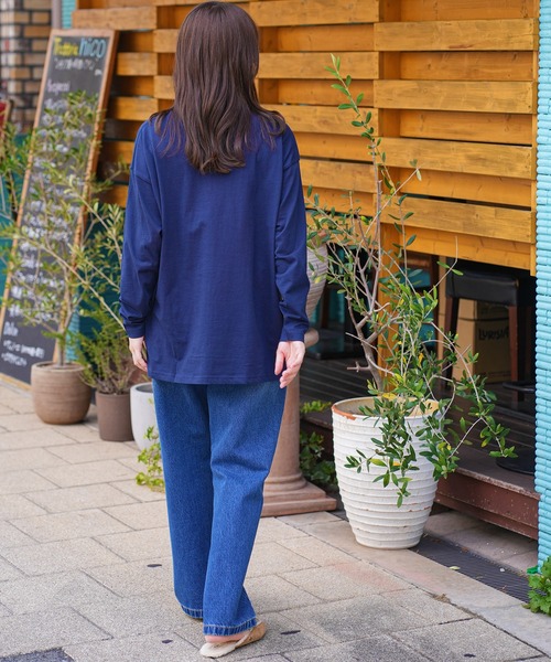 mili an deni(ミリアンデニ)の「カレッジプリントロンT(Tシャツ/カットソー・レディース・ネイビー/ブラック/チャコールグレー/オフホワイト・L/M)」の8枚目の写真