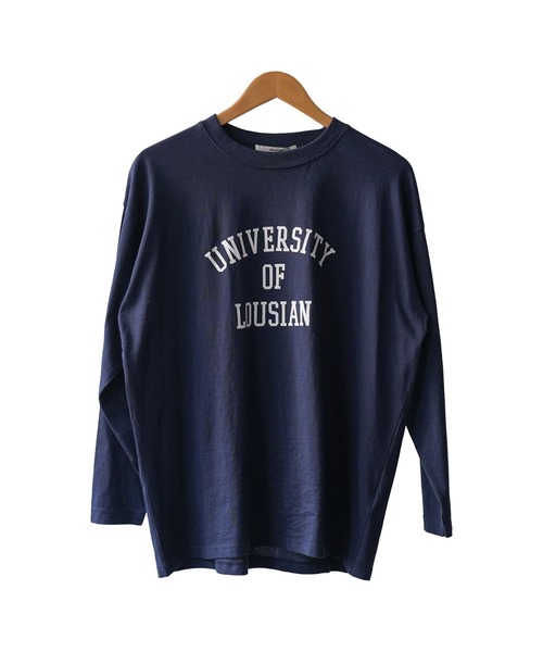 mili an deni(ミリアンデニ)の「カレッジプリントロンT(Tシャツ/カットソー・レディース・ネイビー/ブラック/チャコールグレー/オフホワイト・L/M)」の15枚目の写真