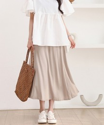 落ち感フレアスカート