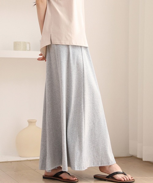 Doux Belle（ドゥーベル）の「落ち感フレアスカート（スカート・レディース・ダークグレー/ブラック/ライトグレー/グリーン/ベージュ・FREE）」の11枚目の写真