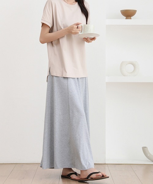 Doux Belle（ドゥーベル）の「落ち感フレアスカート（スカート・レディース・ダークグレー/ブラック/ライトグレー/グリーン/ベージュ・FREE）」の12枚目の写真