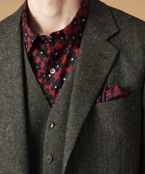 【セール】【3ピース対応/日本製】ネップ ホームスパン ジャケット（テーラードジャケット）｜40ct＆525（フォーティーカラッツアンドゴーニーゴ）