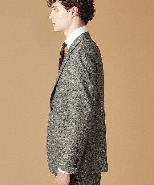 【セール】【3ピース対応/日本製】ネップ ホームスパン ジャケット（テーラードジャケット）｜40ct＆525（フォーティーカラッツアンドゴーニーゴ）