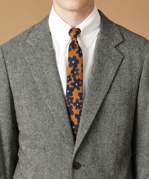 【セール】【3ピース対応/日本製】ネップ ホームスパン ジャケット（テーラードジャケット）｜40ct＆525（フォーティーカラッツアンドゴーニーゴ）