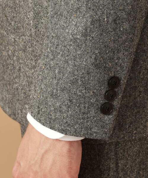 【セール】【3ピース対応/日本製】ネップ ホームスパン ジャケット（テーラードジャケット）｜40ct＆525（フォーティーカラッツアンドゴーニーゴ）