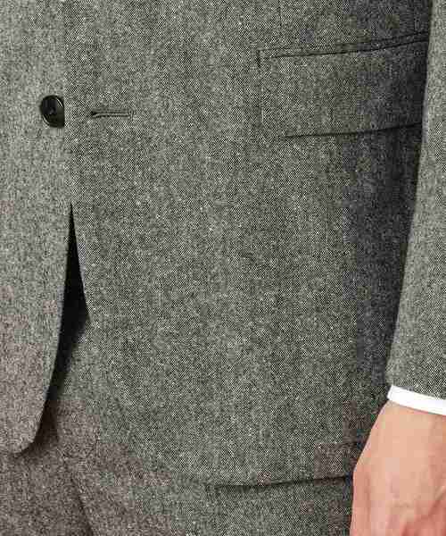 【セール】【3ピース対応/日本製】ネップ ホームスパン ジャケット（テーラードジャケット）｜40ct＆525（フォーティーカラッツアンドゴーニーゴ）