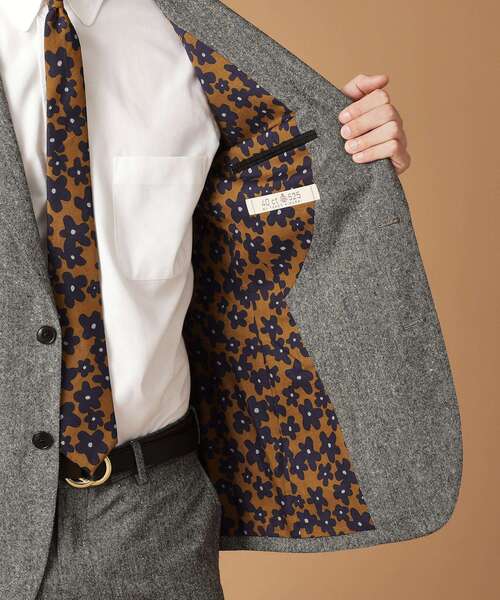 【セール】【3ピース対応/日本製】ネップ ホームスパン ジャケット（テーラードジャケット）｜40ct＆525（フォーティーカラッツアンドゴーニーゴ）