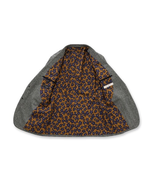 【セール】【3ピース対応/日本製】ネップ ホームスパン ジャケット（テーラードジャケット）｜40ct＆525（フォーティーカラッツアンドゴーニーゴ）