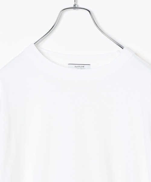 BAYFLOW（ベイフロー）の「[合わせやすい]SNOW無地長袖Tシャツ（Tシャツ/カットソー・メンズ・オフホワイト/ブルー/チャコール/イエロー・MEDIUM/LARGE）」の6枚目の写真