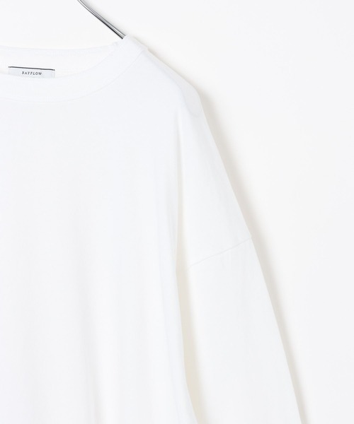BAYFLOW（ベイフロー）の「[合わせやすい]SNOW無地長袖Tシャツ（Tシャツ/カットソー・メンズ・オフホワイト/ブルー/チャコール/イエロー・MEDIUM/LARGE）」の7枚目の写真
