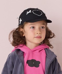 GRIN BUDDY | 【GRIN BUDDY】別注 Heart Ribbon Cap(ブラック)(キャップ)