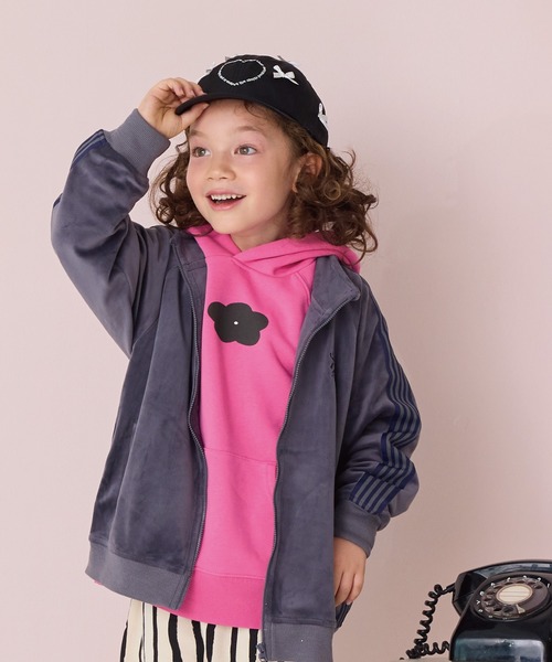 GRIN BUDDY(グリンバディ)の「【GRIN BUDDY】別注 Heart Ribbon Cap(ブラック)(キャップ・キッズ・ブラック・52/54)」の5枚目の写真