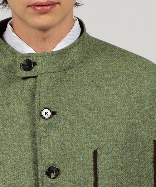 26万 新品【CARUSO ITALY】全天候型 撥水 ジャケット 深緑 2RJ 26万