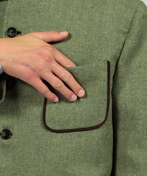 【別注】CARUSO ウール フォレスティエールジャケット（ブルゾン）｜CARUSO（カルーゾ）