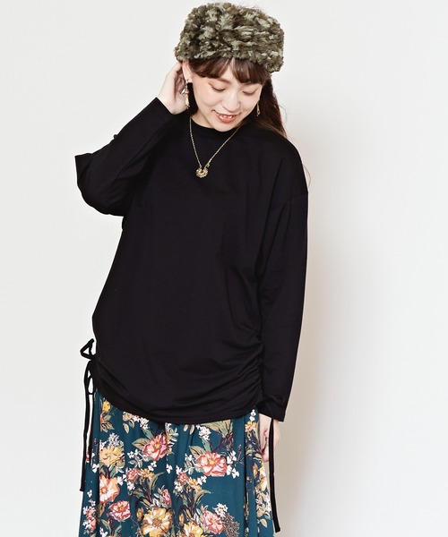 チャイハネ（チャイハネ）の「【チャイハネ】フォアトラ インナートップス（Tシャツ/カットソー・レディース・ホワイト/キャメル/カーキ/ブラック・FREE）」の3枚目の写真