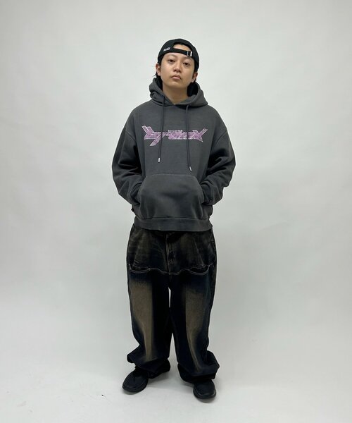 WHO'S WHO gallery(フーズフーギャラリー)の「*2サイズ展開あり【KOOKY'N/クーキー】BRONX パーカー(パーカー・レディース・パープル/ネイビー/レッド/ライトグレー/サックスブルー/ブラック/チャコールグレー・MEDIUM/LARGE)」の20枚目の写真