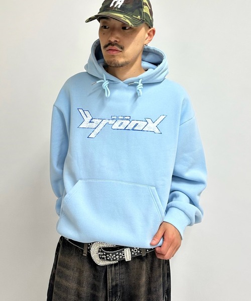 WHO'S WHO gallery(フーズフーギャラリー)の「*2サイズ展開あり【KOOKY'N/クーキー】BRONX パーカー(パーカー・レディース・パープル/ネイビー/レッド/ライトグレー/サックスブルー/ブラック/チャコールグレー・MEDIUM/LARGE)」の5枚目の写真
