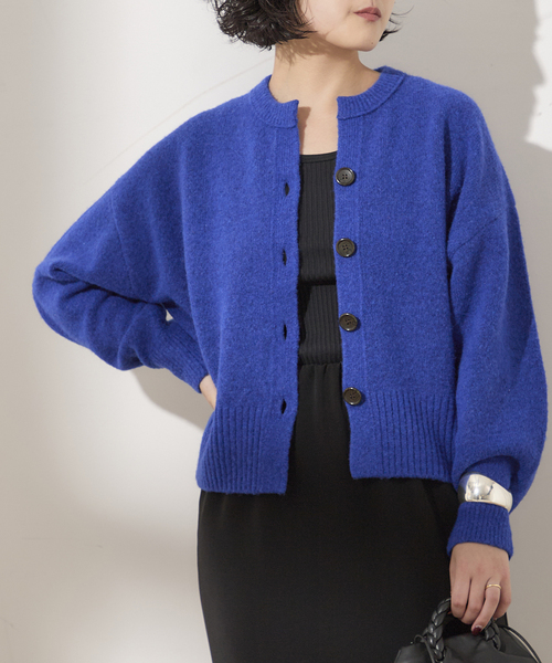 journal standard L'essage（ジャーナルスタンダードレサージュ）の「TWINKLE スキッパーカーディガン（カーディガン/ボレロ・レディース・ブルー/グレー/オレンジ/パープル・FREE）」の3枚目の写真