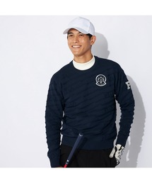 FILA GOLF/フィラゴルフ ゴルフウェア ブランド ロゴ 撥水 軽量 クルーネック 長袖 ニットセーター