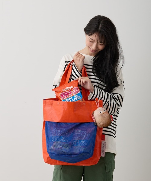 ROOTOTE(ルートート)の「Calbee×ROOTOTE / IP.TL.SNACKTOTE_カルビー(トートバッグ・レディース・オレンジ/シルバー・FREE)」の9枚目の写真