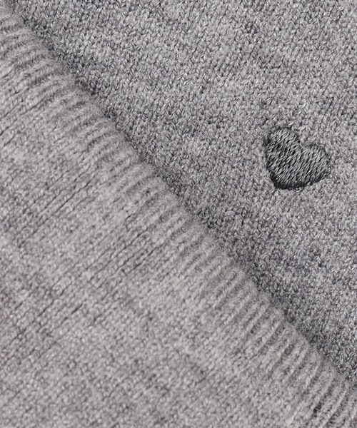 Feroux（フェルゥ）の「【洗える】2WAY ハート刺繍 パールボタンカーディガン（カーディガン/ボレロ・レディース・ライトグレー系/ピンク系/アイボリー系・F）」の9枚目の写真