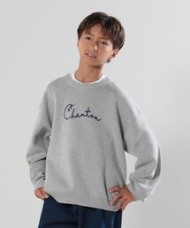 ◆【110-140cm/男女兼用】スウェットライクロゴニット