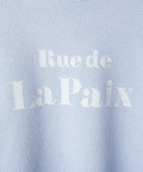 SHOO・LA・RUE（シューラルー）の「◆【110-140cm/男女兼用】スウェットライクロゴニット（ニット/セーター・キッズ・ブラック/サックスブルー/ライトグレー・13/12/11/14）」の16枚目の写真