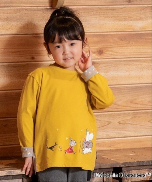 セール】MOOMIN/裾刺しゅう長袖Tシャツ（Tシャツ/カットソー