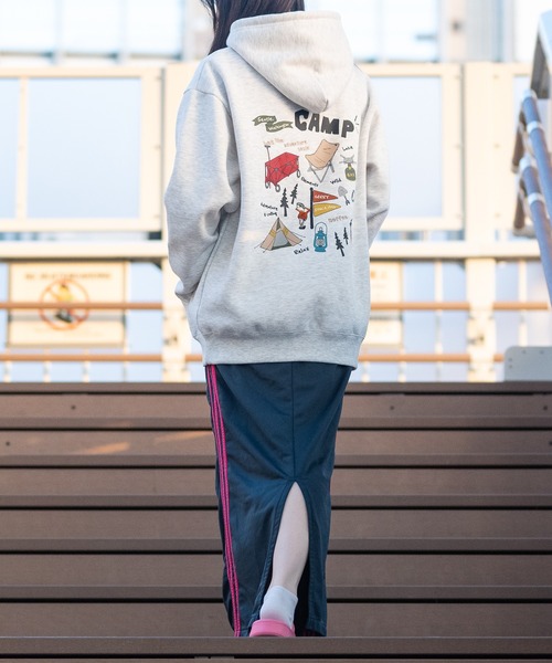 GERRY（ジェリー）の「【ag】〔GERRY/ジェリー〕キャンピングボーイ/キャンピングギアイラスト バックプリント＆刺繍 パーカー（パーカー・メンズ・ホワイト/ダークグレー/ネイビー/アッシュグレー/ダークグリーン/グリーン系その他/グレー系その他/ブラック系その他/ホワイト系その他・MEDIUM/LARGE/X-LARGE）」の22枚目の写真