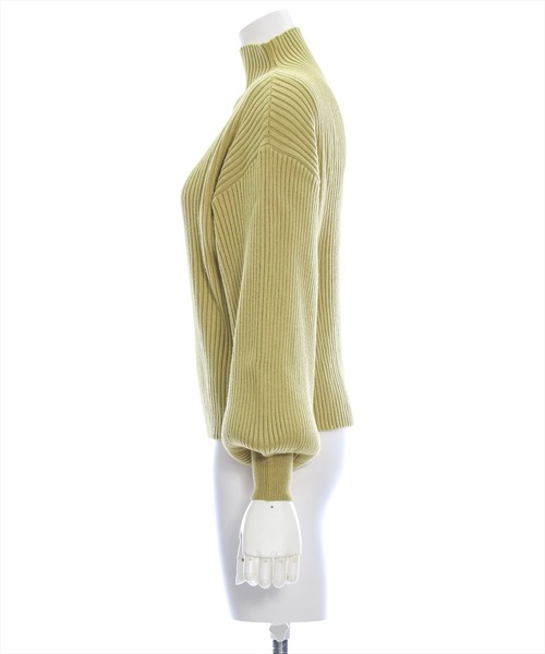 clear（クリア）の「ボトルネックゆるニットプルオーバー [ベーシック]≪2024AW新作≫（ニット/セーター・レディース・マスタード/テラコッタ/ブルーグレー/グレイッシュベージュ/アイボリー/ブラック・F）」の10枚目の写真