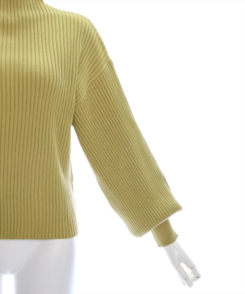 clear（クリア）の「ボトルネックゆるニットプルオーバー [ベーシック]≪2024AW新作≫（ニット/セーター・レディース・マスタード/テラコッタ/ブルーグレー/グレイッシュベージュ/アイボリー/ブラック・F）」の14枚目の写真