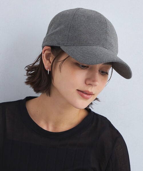 green label relaxing（グリーンレーベルリラクシング）の「キモウピーチ バイザー キャップ（キャップ・レディース・モカ/ブラック/グレー・FREE）」の4枚目の写真